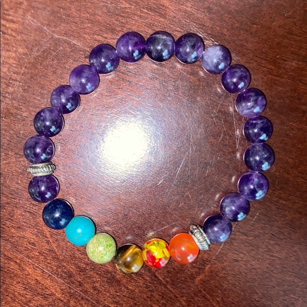 Amethyst chakra bracelet